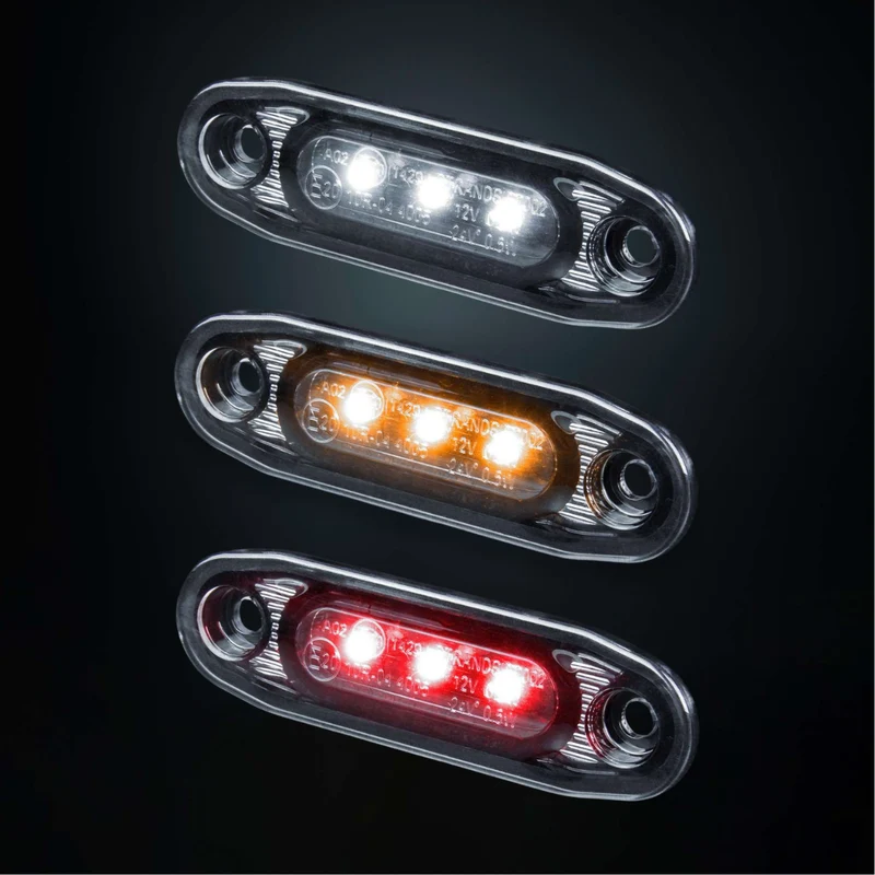 Luci di segnalazione ultra sottili Strands Dark Knight / 3 LED