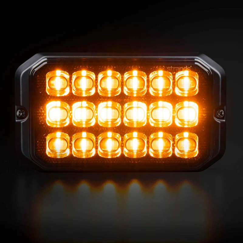 Strands Dark Knight Duo Strobe 18 LED Segnalazione luminosa / Ambra e bianca