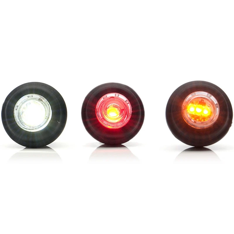 Strisce di piccole luci di posizione rotonde a pressione / Tipo a pulsante / Guarnizione piatta
