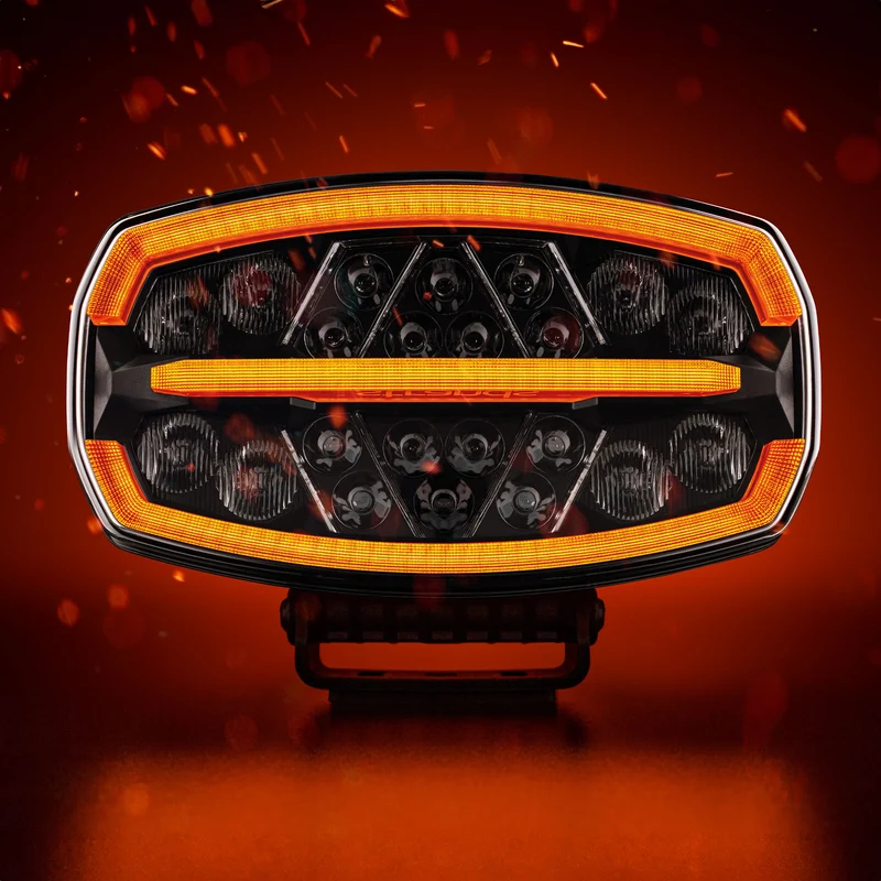 Faro ovale Strands Firefly ONE con strobo