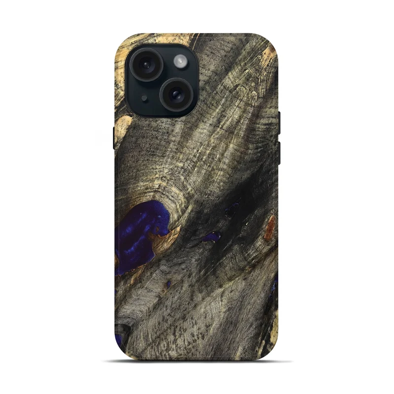 iPhone 15 Wood Live Edge Phone Case - Rilla (Solid Wood, 830275)
