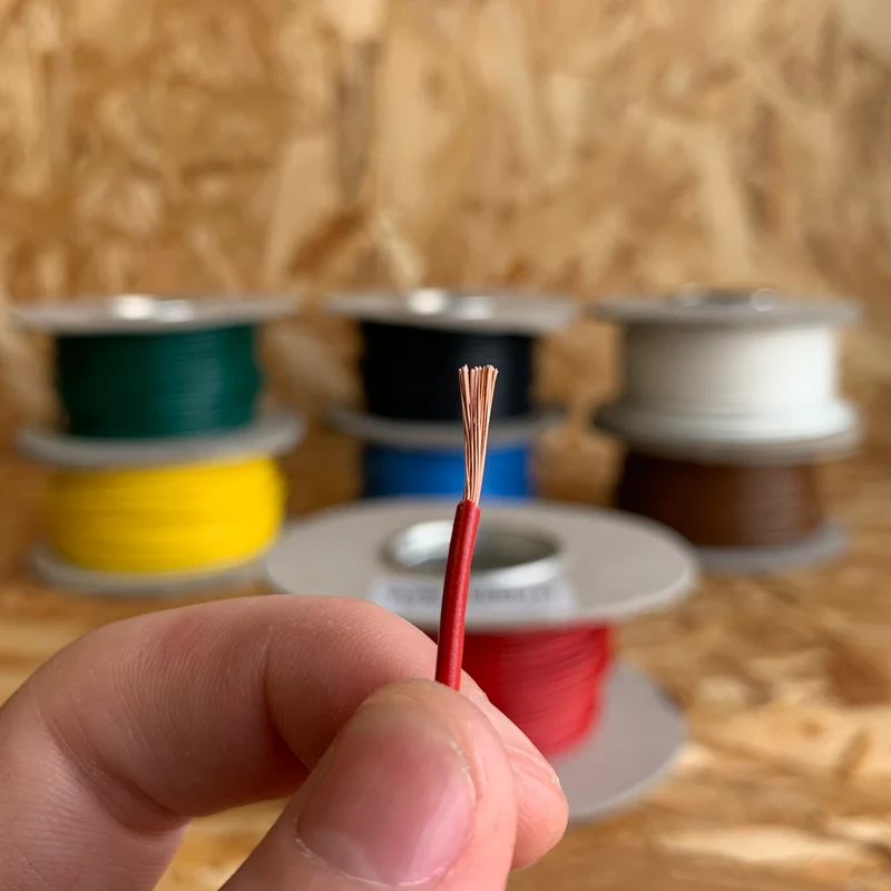 Cavo per auto unipolare da 1 mm² - Parete sottile / Bobina da 50 metri