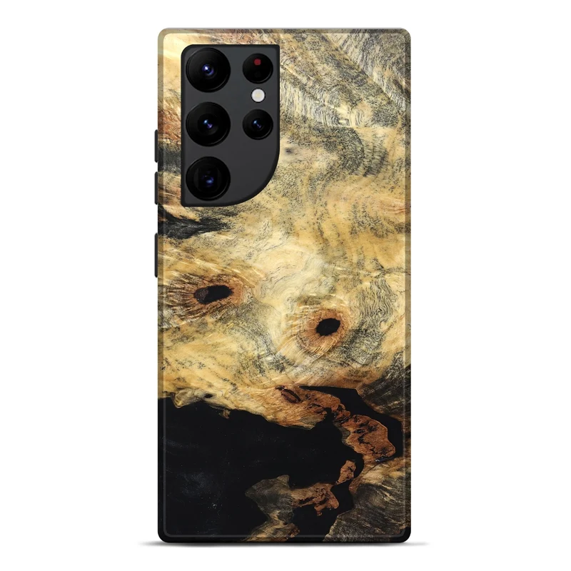 Galaxy S22 Ultra Wood Live Edge Phone Case - Kristin (Solid Wood, 830274)