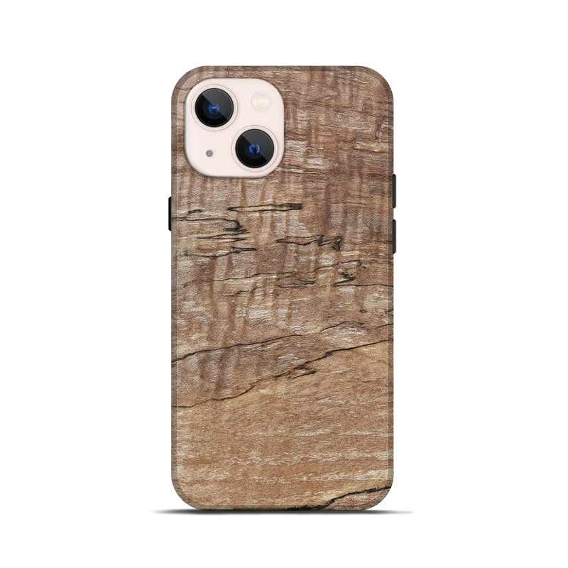 iPhone 13 mini Wood Live Edge Phone Case - Kelsi (Solid Wood, 830261)