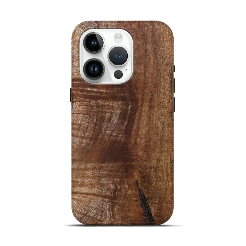 iPhone 15 Pro Wood Live Edge Phone Case - Amiri (Solid Wood, 830265)