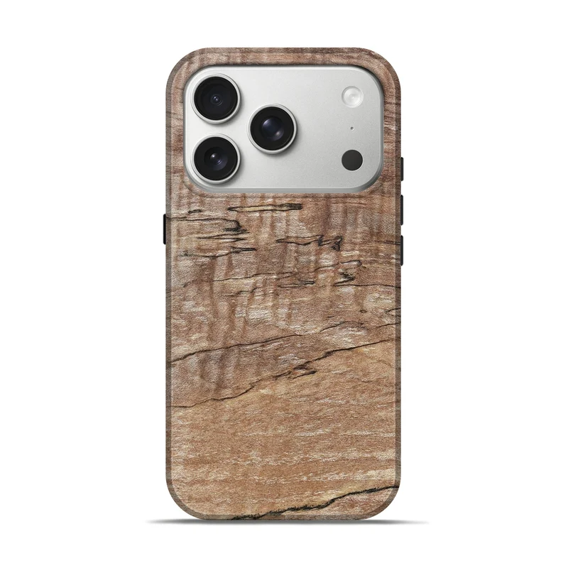 iPhone 17 Pro Wood Live Edge Phone Case - Kelsi (Solid Wood, 830261)