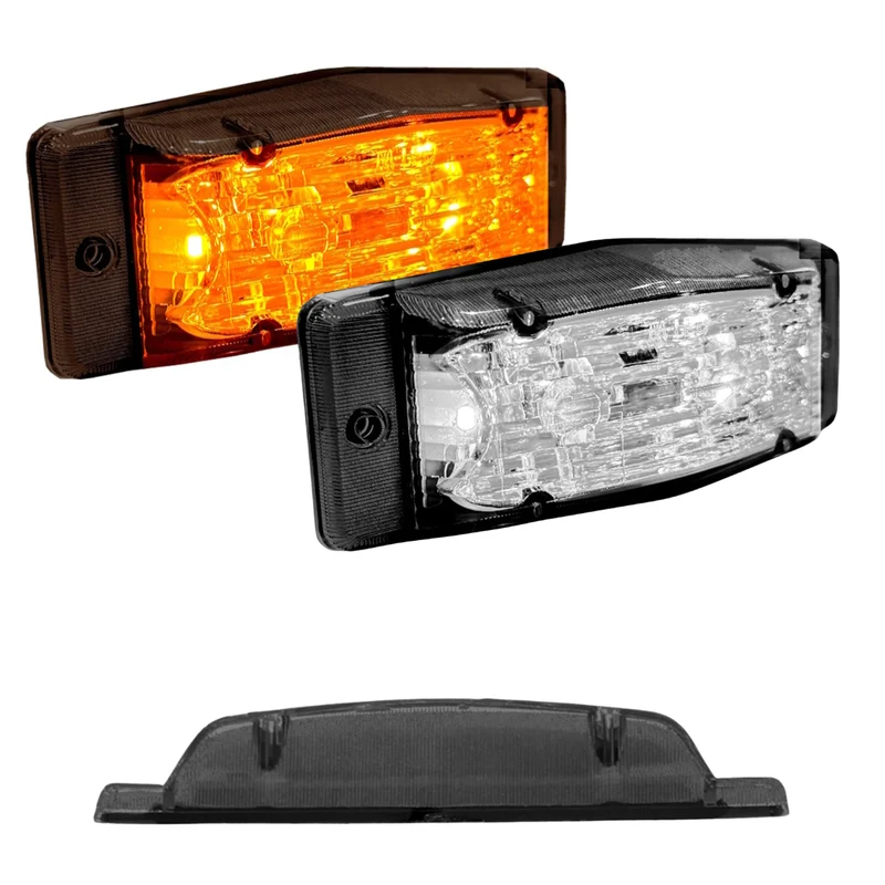 Lampada LED sottile a doppio bruciatore / Bicolore con lente scura