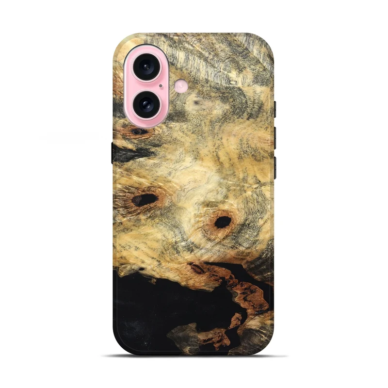 iPhone 17 Wood Live Edge Phone Case - Kristin (Solid Wood, 830274)