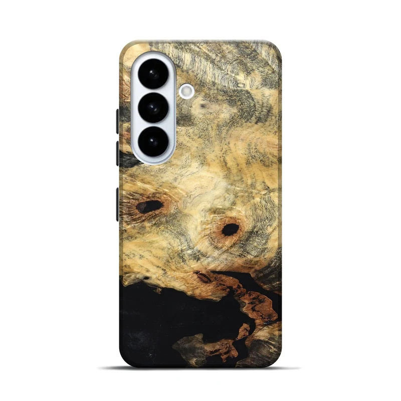 Galaxy S26 Wood Live Edge Phone Case - Kristin (Solid Wood, 830274)