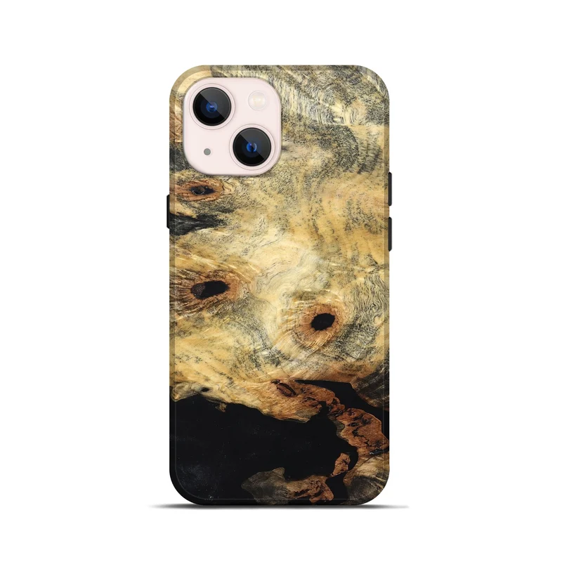 iPhone 13 mini Wood Live Edge Phone Case - Kristin (Solid Wood, 830274)