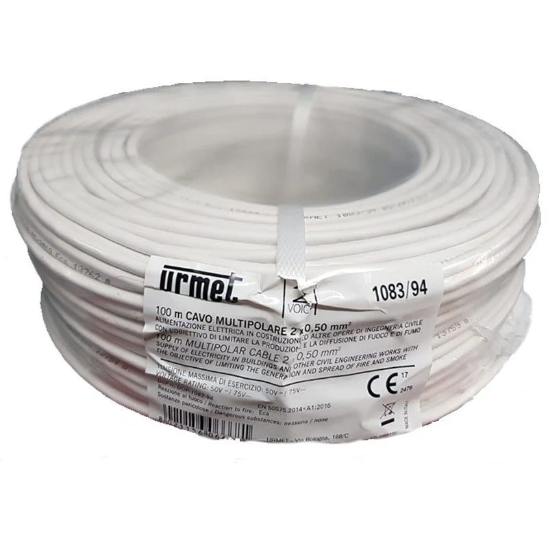URMET 1083/94 - Cavo 2Voice 2x0.50 Matassa Da 100 Metri