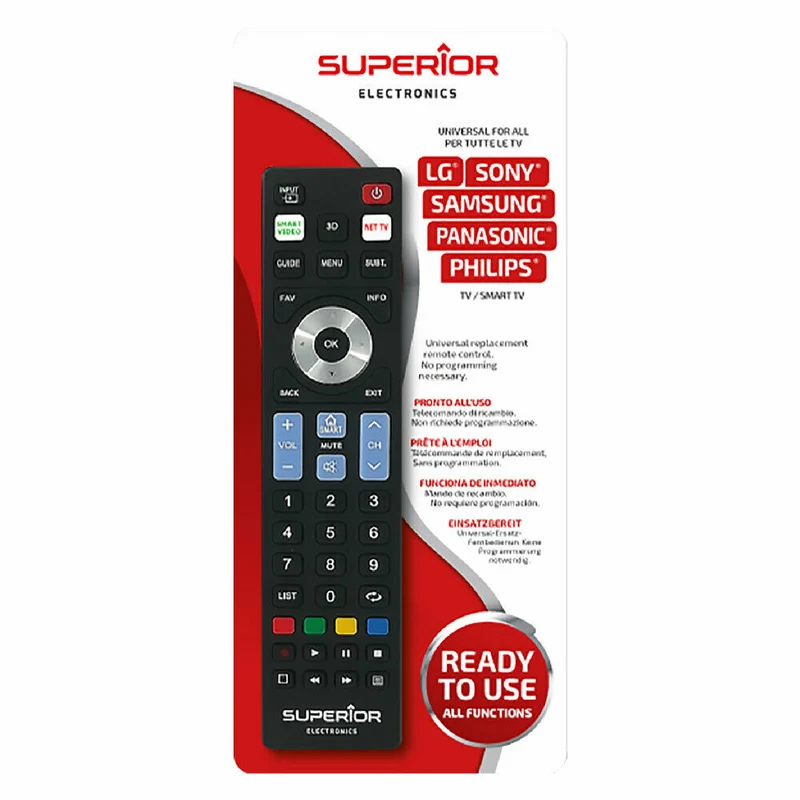 TELECOMANDO UNIVERSALE PER TV E SMART TV - LG / SONY / SAMSUNG / PANASONIC / PHILIPS