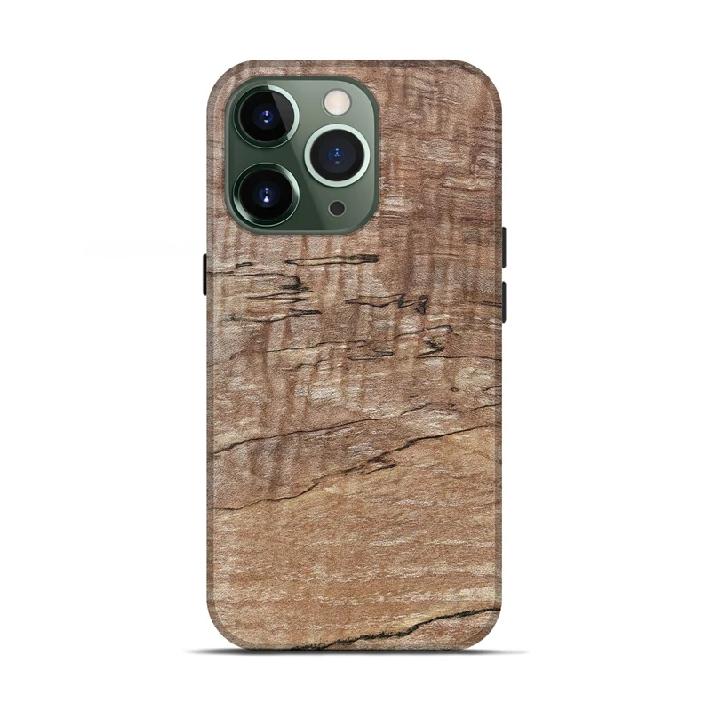 iPhone 13 Pro Wood Live Edge Phone Case - Kelsi (Solid Wood, 830261)