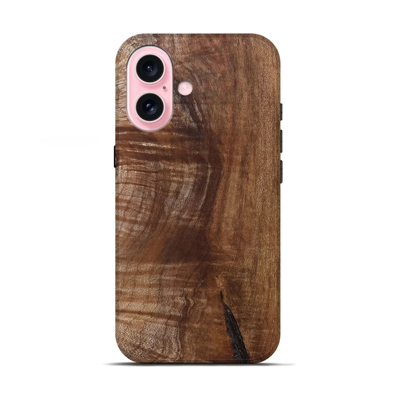 iPhone 17 Wood Live Edge Phone Case - Amiri (Solid Wood, 830265)