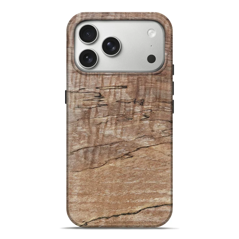 iPhone 17 Pro Max Wood Live Edge Phone Case - Kelsi (Solid Wood, 830261)