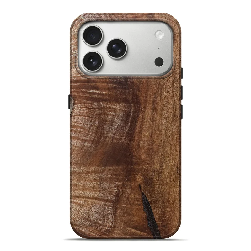 iPhone 17 Pro Max Wood Live Edge Phone Case - Amiri (Solid Wood, 830265)