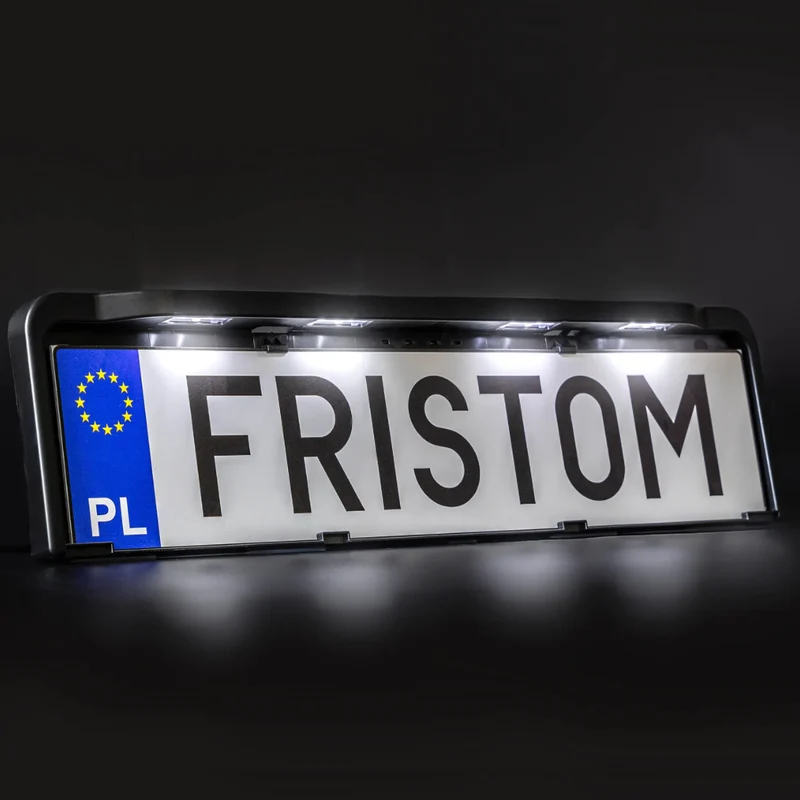 Porta targa con luci a LED