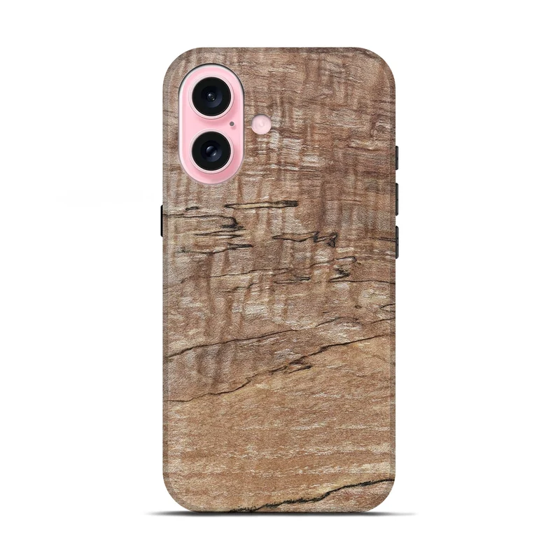 iPhone 17 Wood Live Edge Phone Case - Kelsi (Solid Wood, 830261)