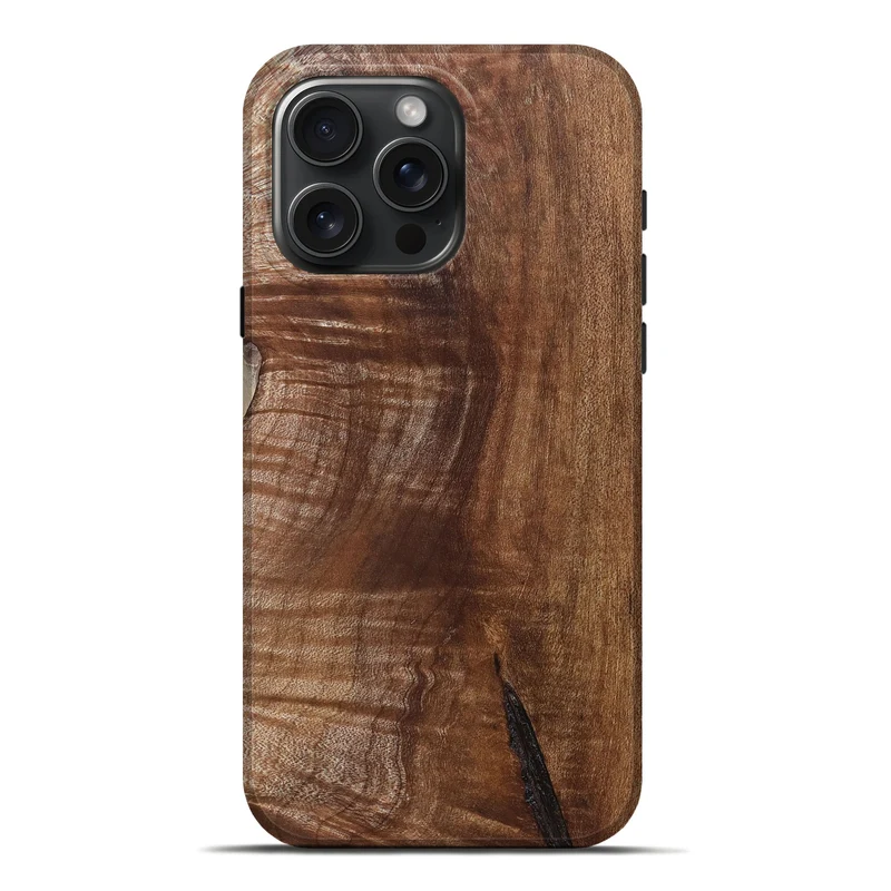 iPhone 16 Pro Max Wood Live Edge Phone Case - Amiri (Solid Wood, 830265)