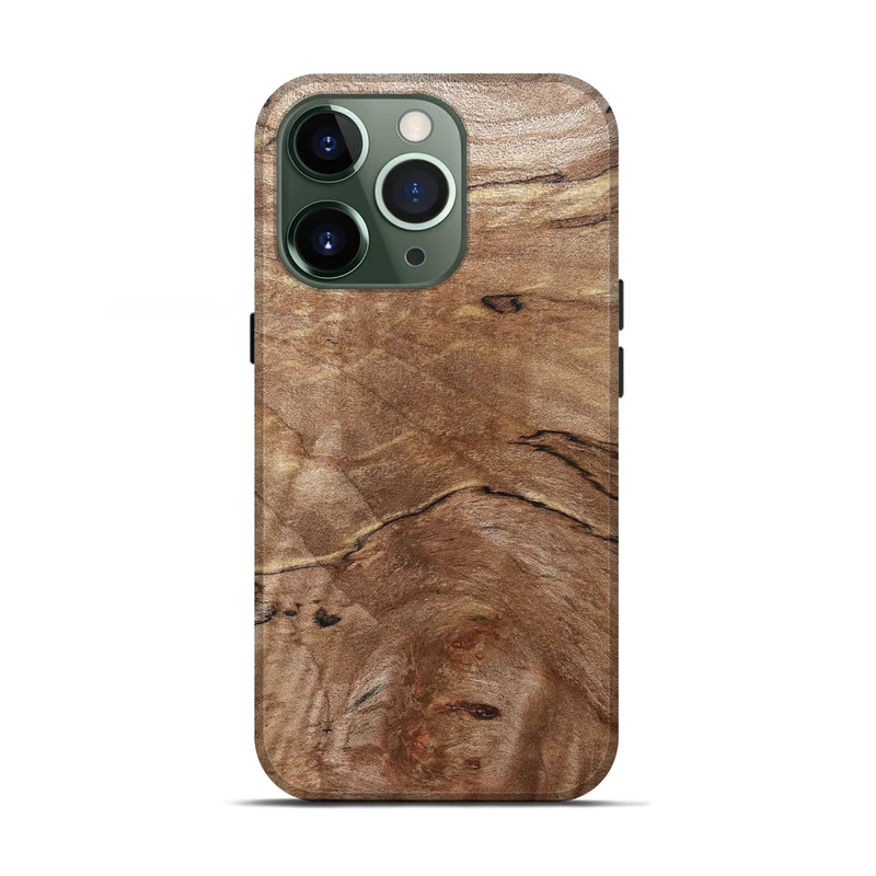 iPhone 13 Pro Wood Live Edge Phone Case - Tobias (Solid Wood, 830269)