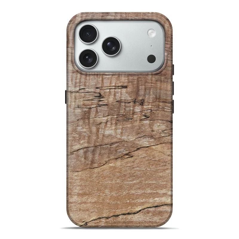 iPhone 18 Pro Max Wood Live Edge Phone Case - Kelsi (Solid Wood, 830261)