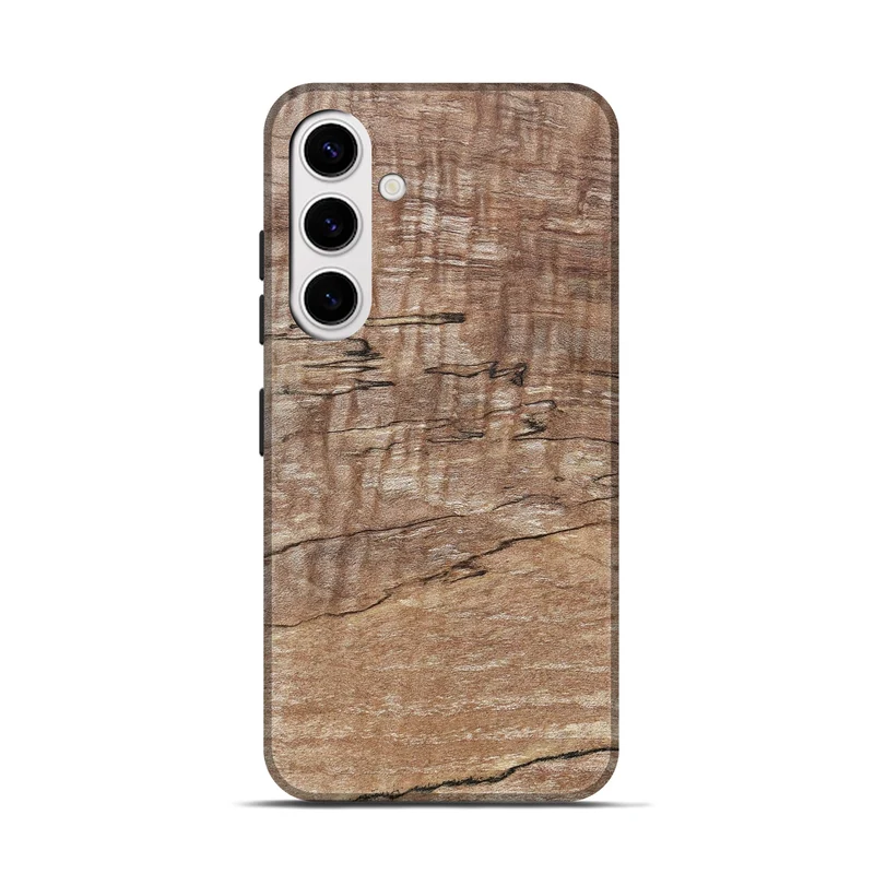 Galaxy S25 Wood Live Edge Phone Case - Kelsi (Solid Wood, 830261)