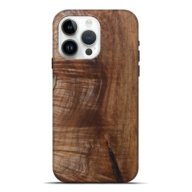 iPhone 15 Pro Max Wood Live Edge Phone Case - Amiri (Solid Wood, 830265)