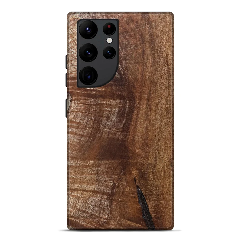 Galaxy S22 Ultra Wood Live Edge Phone Case - Amiri (Solid Wood, 830265)