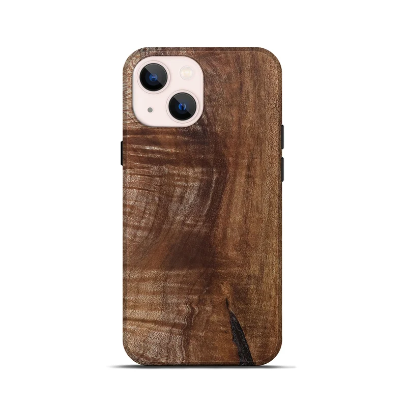 iPhone 13 mini Wood Live Edge Phone Case - Amiri (Solid Wood, 830265)