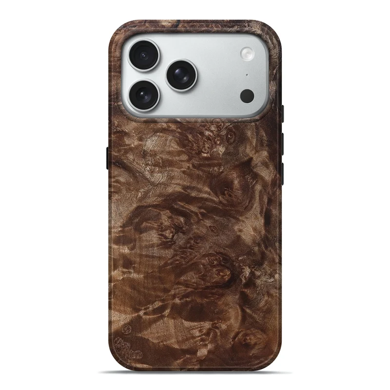 iPhone 18 Pro Max Wood Live Edge Phone Case - Tasia (Solid Wood, 830263)