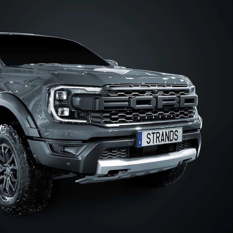 Kit griglia per barra luminosa Strands Dark Knight Nuuk da 20" per Ford Ranger Raptor 2023-