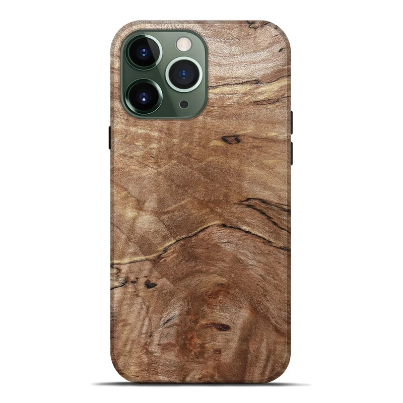 iPhone 13 Pro Max Wood Live Edge Phone Case - Tobias (Solid Wood, 830269)