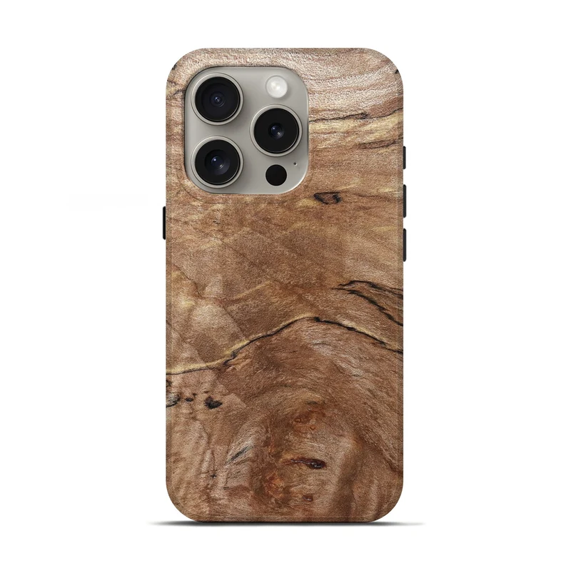 iPhone 16 Pro Wood Live Edge Phone Case - Tobias (Solid Wood, 830269)
