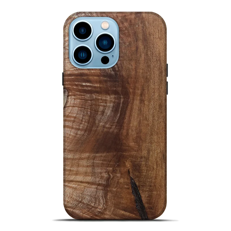 iPhone 14 Pro Max Wood Live Edge Phone Case - Amiri (Solid Wood, 830265)