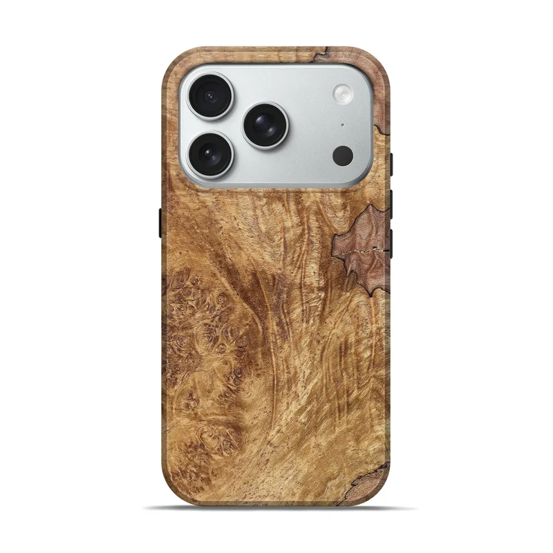 iPhone 18 Pro Wood Live Edge Phone Case - Zina (Solid Wood, 830267)
