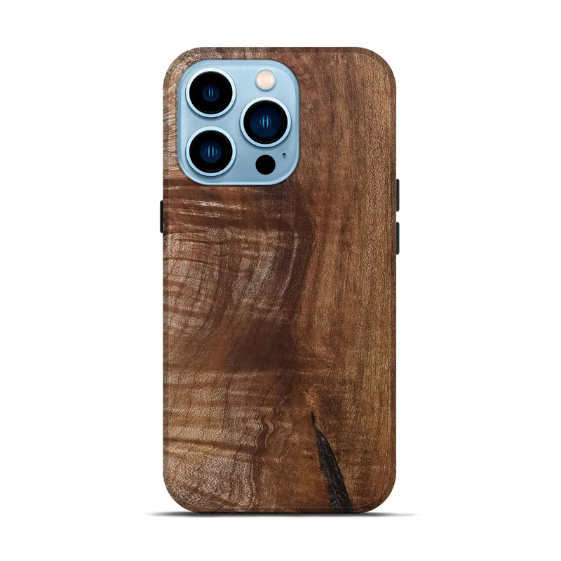 iPhone 14 Pro Wood Live Edge Phone Case - Amiri (Solid Wood, 830265)