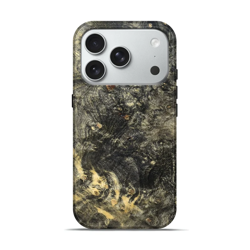 iPhone 18 Pro Wood Live Edge Phone Case - Maisie (Solid Wood, 830259)