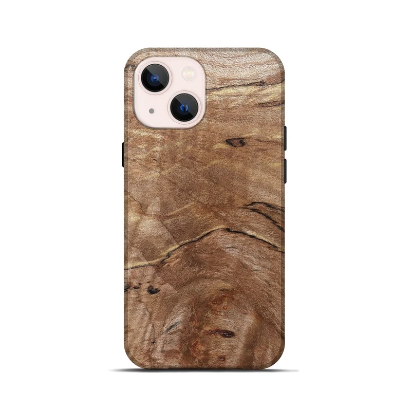 iPhone 13 mini Wood Live Edge Phone Case - Tobias (Solid Wood, 830269)