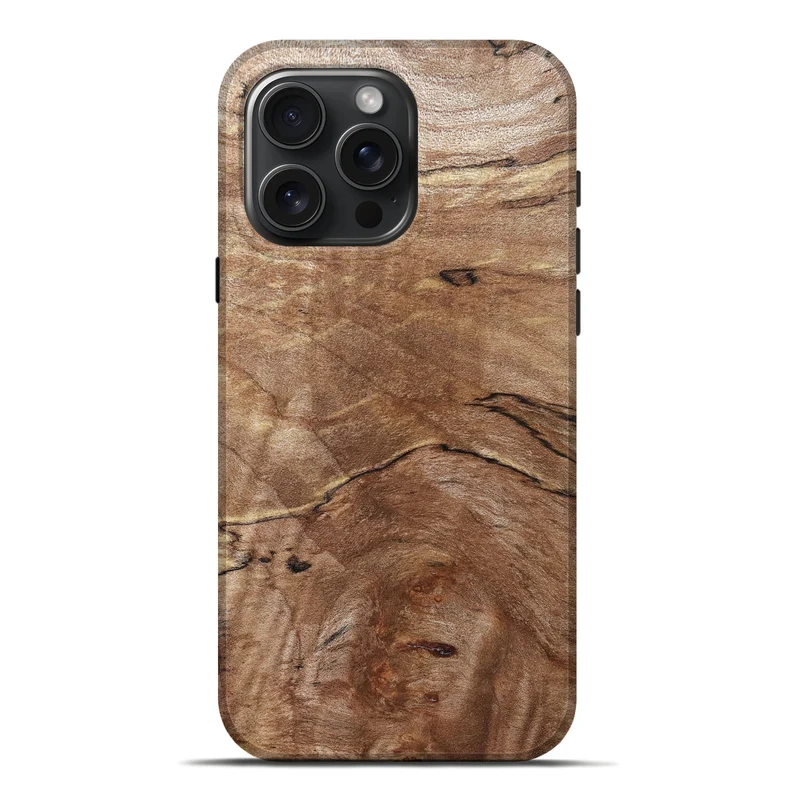 iPhone 16 Pro Max Wood Live Edge Phone Case - Tobias (Solid Wood, 830269)