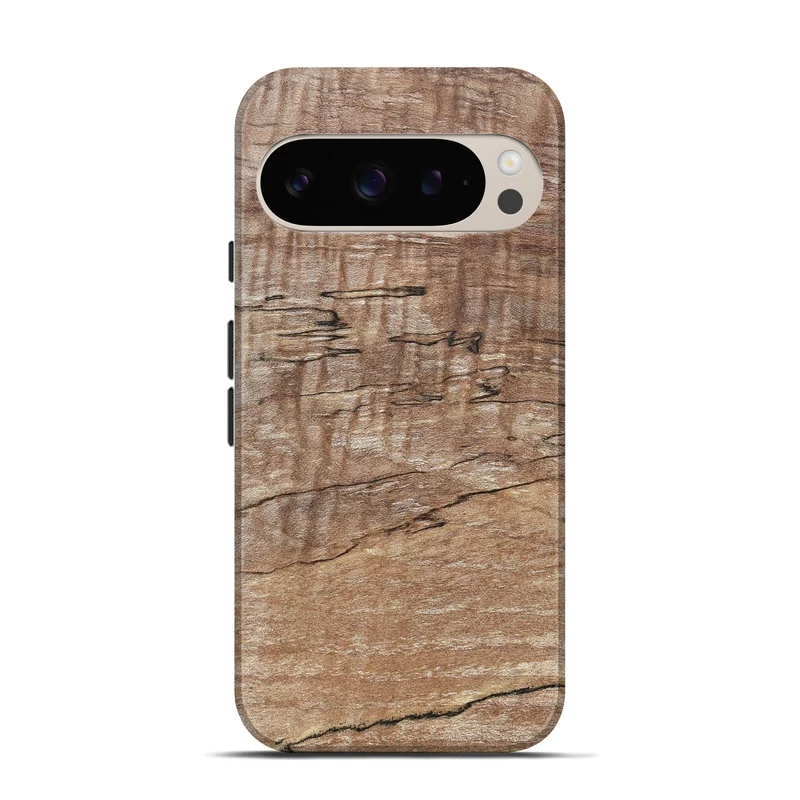 Pixel 9 Pro Wood Live Edge Phone Case - Kelsi (Solid Wood, 830261)