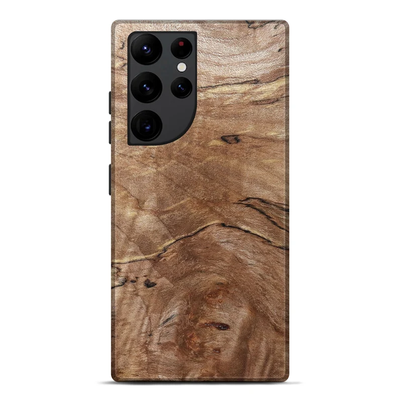 Galaxy S22 Ultra Wood Live Edge Phone Case - Tobias (Solid Wood, 830269)