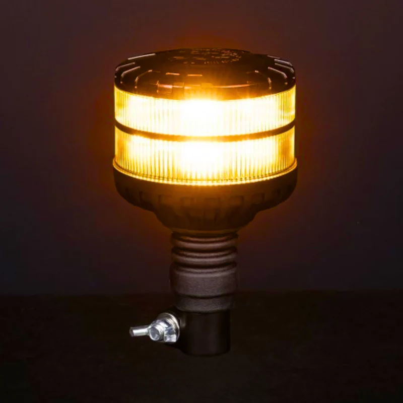 Faro LED con lente scura e base DIN flessibile
