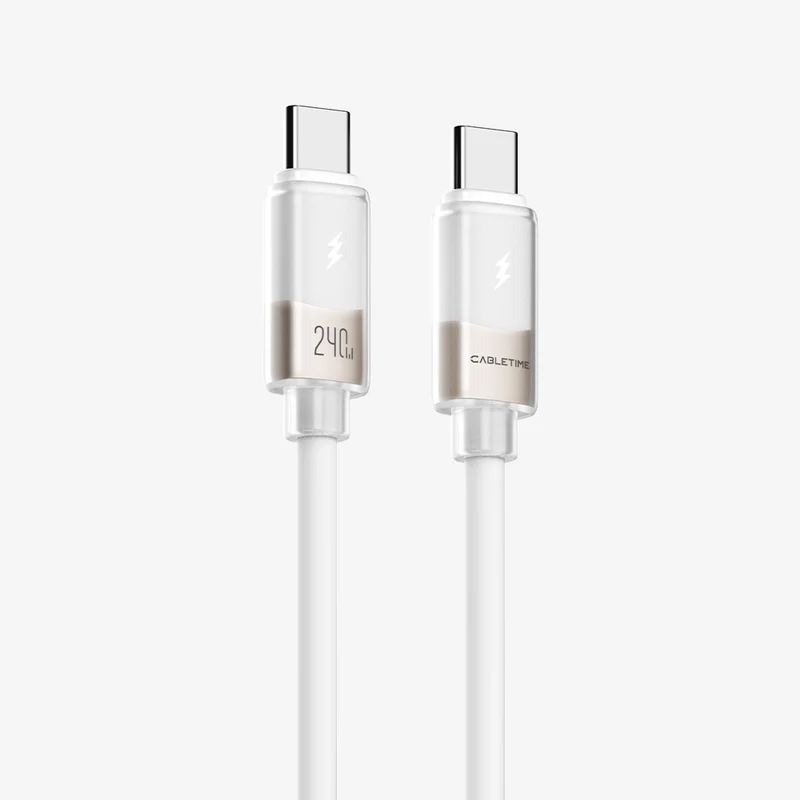 Soft Silicone 240W USB-C Charging Cable for MacBook Pro