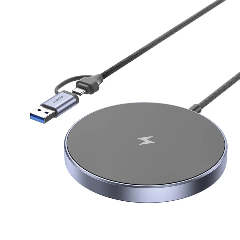 BENFEI Magnetic Wireless Charger 15w Compatile with MagSafe Charger/iPhone 16/16 Pro/16 Plus/16 Pro Max/iPhone 15 Pro Max Plus/iPhone 14 13 12 Series, Wireless Mag Safe Charging Pad, Mag Charger