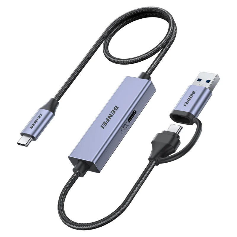 BENFEI USB C Video/Audio Capture Card Supporting Full HD 1080P 60FPS for Streaming, Recording, Gaming, Compatible with Switch, PS4, PS5, Xbox, Work with PC/Windows/Mac OS