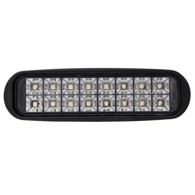 Lampada da lavoro LED sottile rettangolare con staffa in acciaio inox / 16W