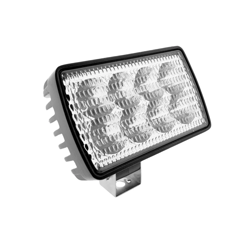 Lampada da lavoro a LED rettangolare con staffa regolabile in acciaio inox / 24 W