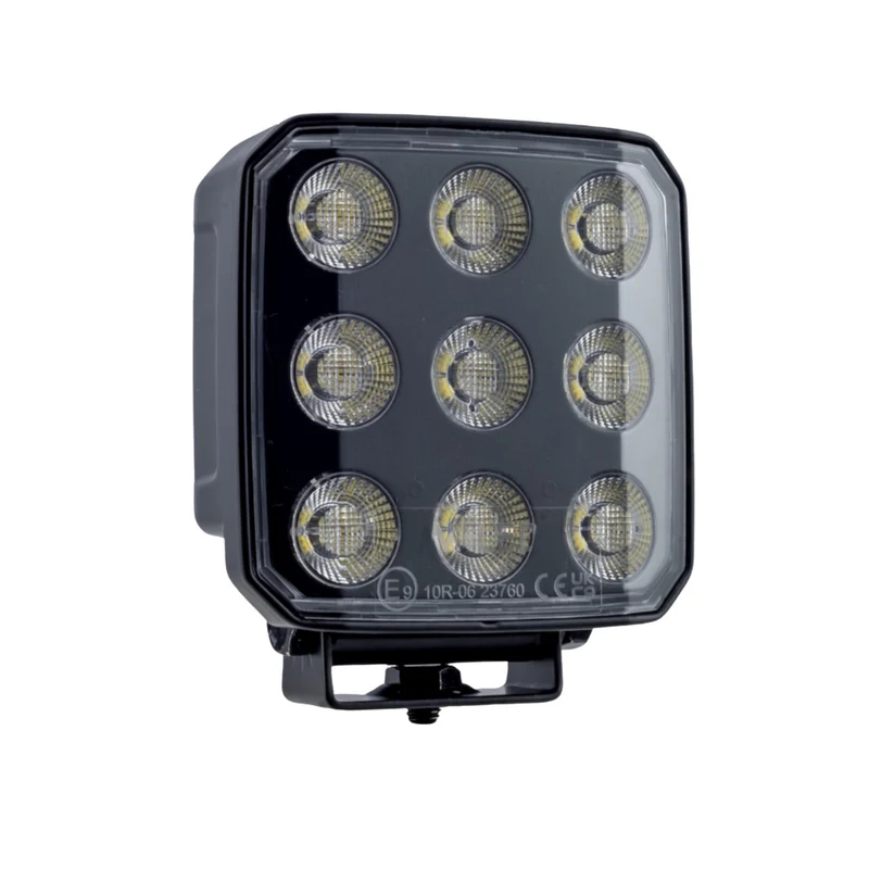 Lampada da lavoro a LED Dark Look con bordo curvo / 65W
