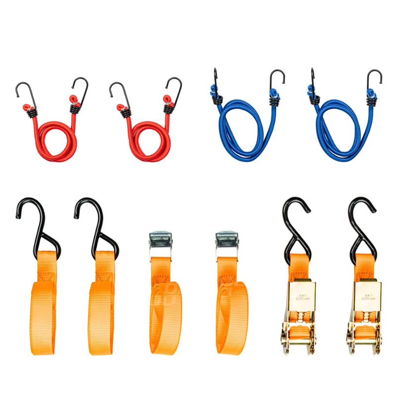 Kit cinghia a cricchetto e corda elastica