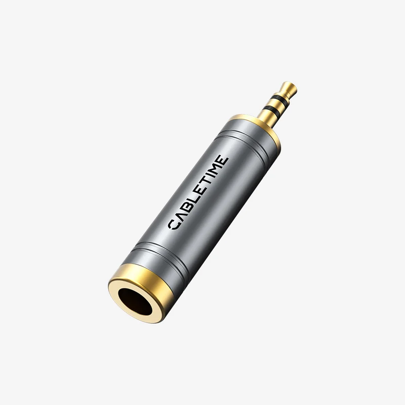 3.5mm Male to 1/4 inch Female Stereo Audio Adapter for Headphone AMP